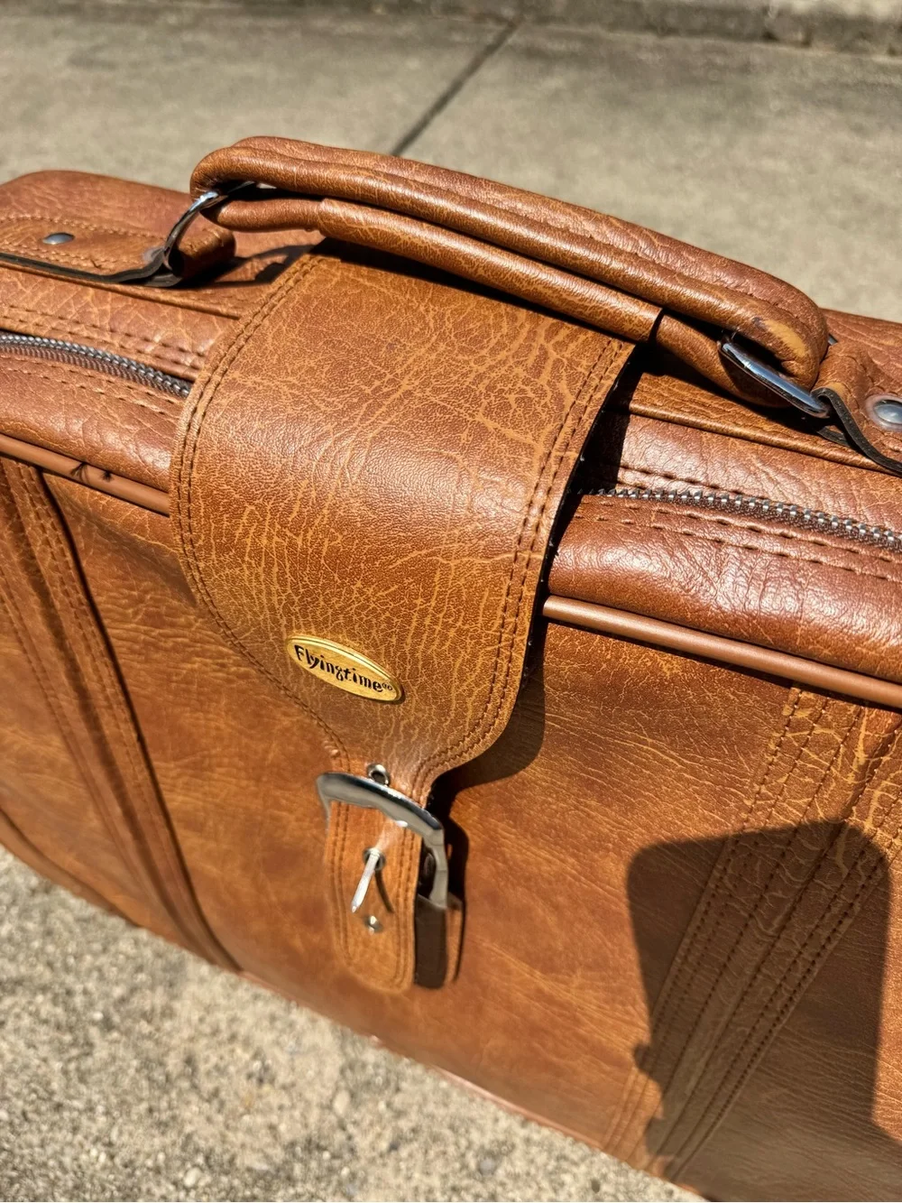 Flying Time Other | Rare Vintage Flying Time 2 Piece Luggage Set | Color: Brown